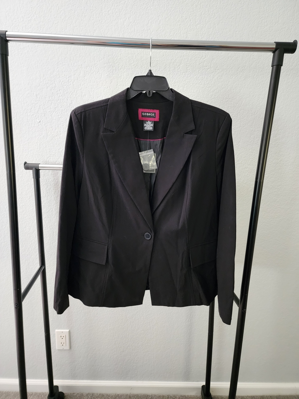George Women's Black Single-Button Tailored Blazer